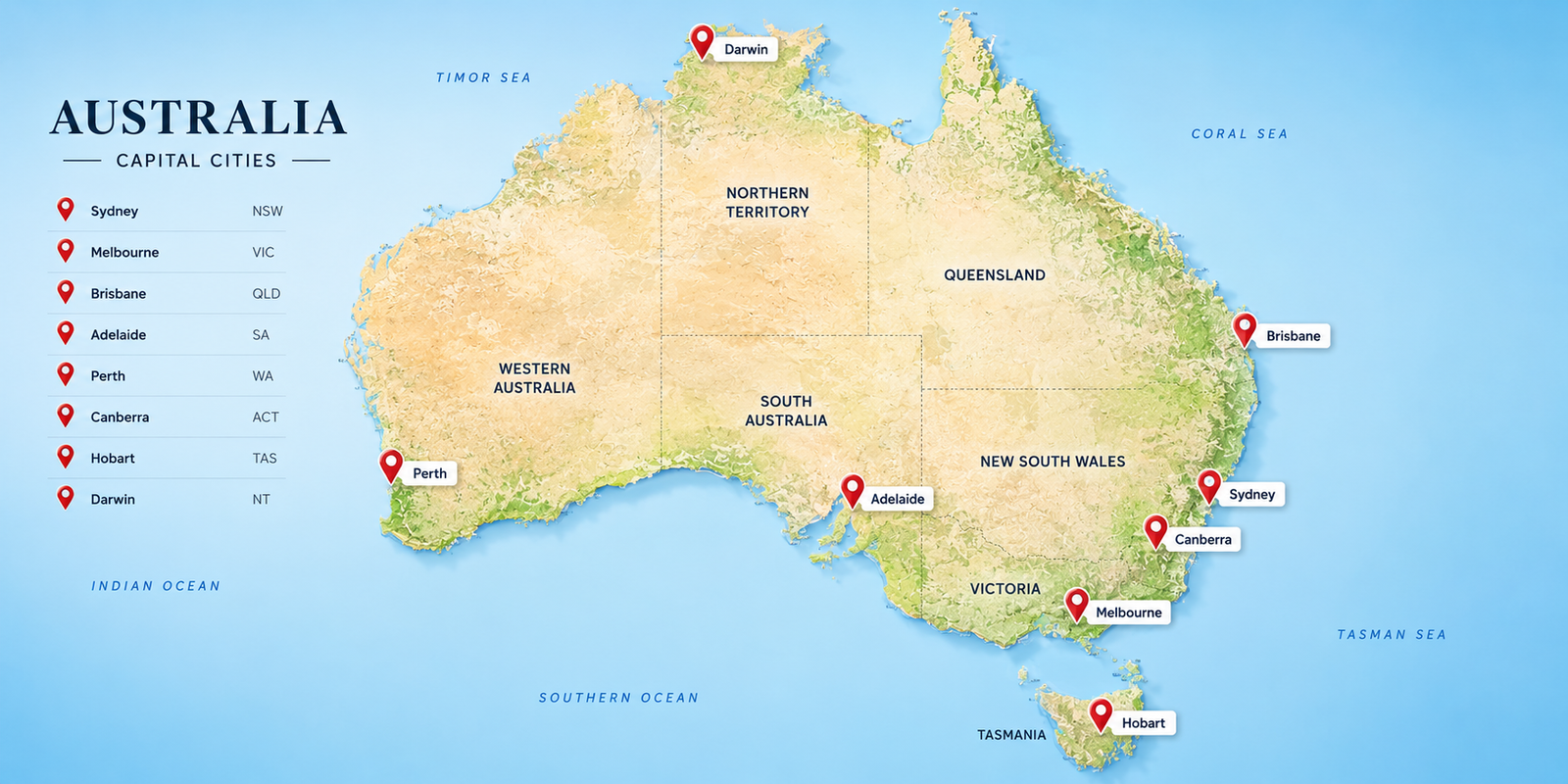 Australia Contact Map